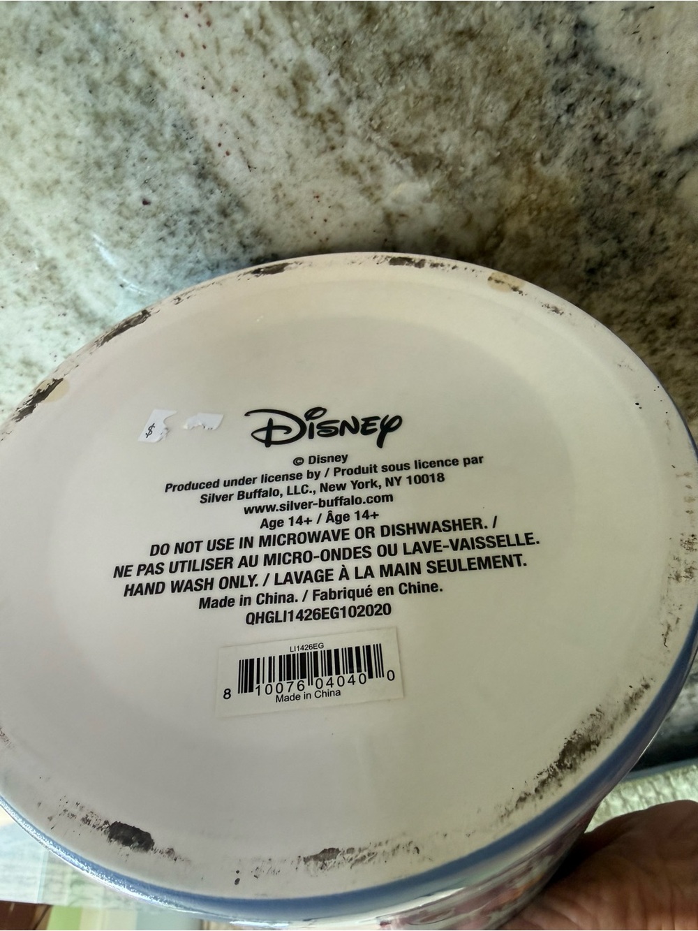 Disney Stitch Ceramic Cookie 🍪 Jar Coffee Mug & Cookie Travel Container NWT - Picture 6 of 9